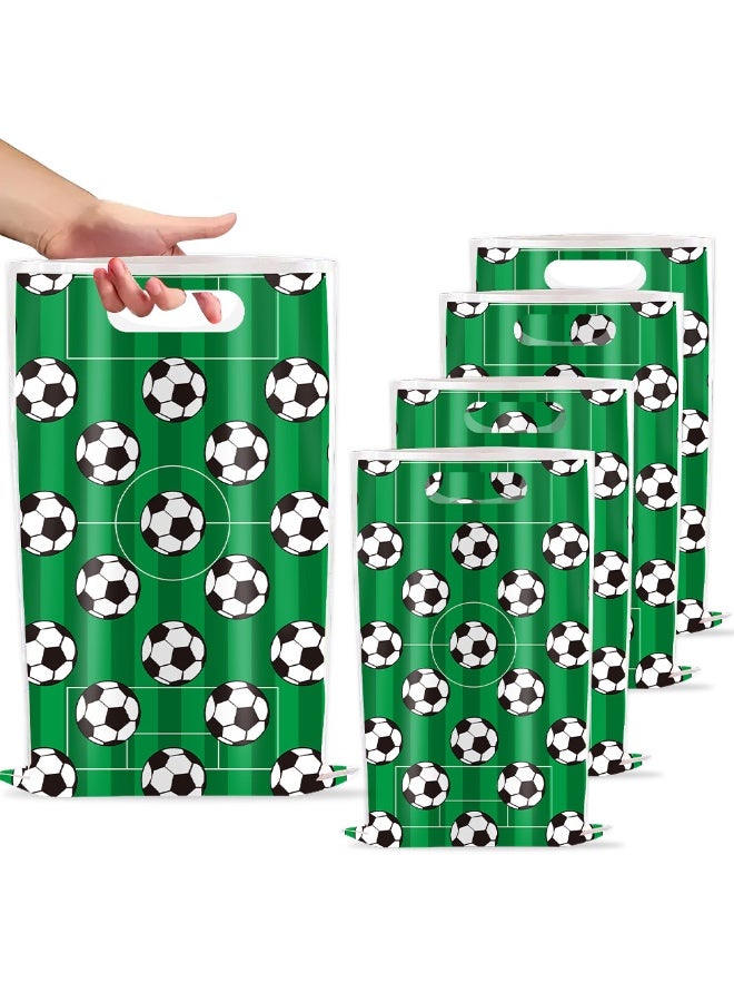 44 PCS Soccer Party Favors with Soccer Gift Bags, Soccer Slap Bracelet, Soccer Temporary Tattoos and  Soccer Keychains for Party Goodie Bag Fillers Soccer Party Decor - Image 3